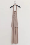 SWAYING/KNIT seamless halter neck long skirt SW24SS2L17 almond color PS68